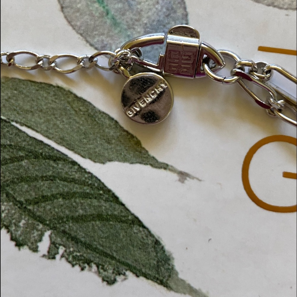 Authentic Givenchy Silver & Crystal Necklace - image 7